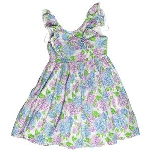 Tommy Bahama Floral Kids Dress in Purple and Blue Size 7